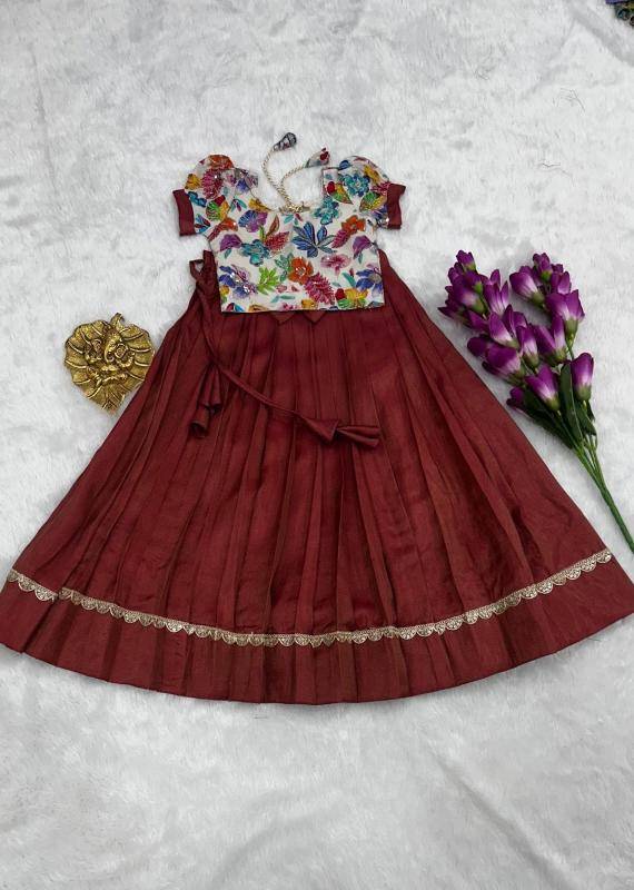 KIDS LEHENGA CHOLI silk Children boutique clothing wholesale